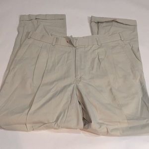 🔴Brooks Brothers light tan dress pants size 35”